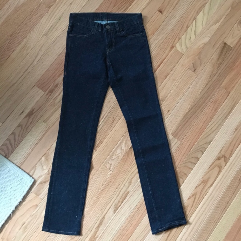 Imogene + Willie Slim Straight Leg Dark Wash Jeans (rare early style) - SZ 24